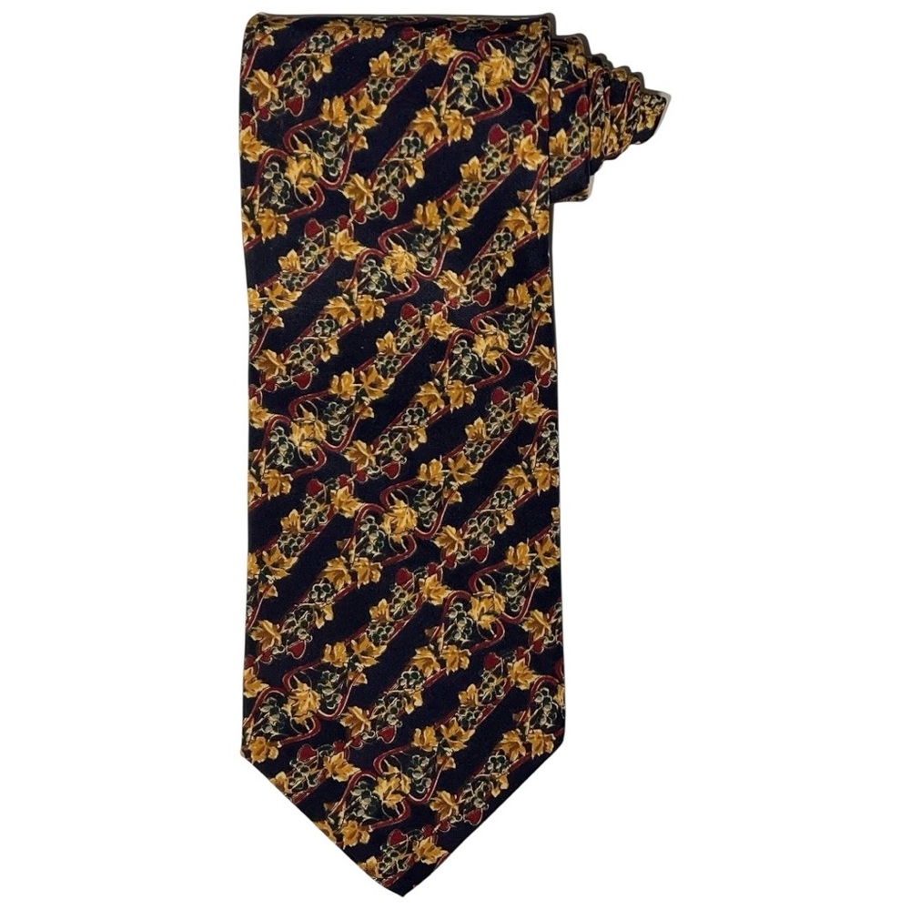 The Metropolitan Museum of Art Floral Necktie Men’s 55x3.75 Black Red Tan